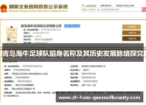 青岛海牛足球队前身名称及其历史发展脉络探究 青岛海牛足球队前身名称及其历史发展脉络探究